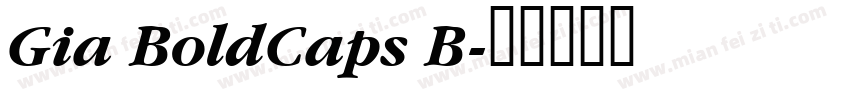 Gia BoldCaps B字体转换